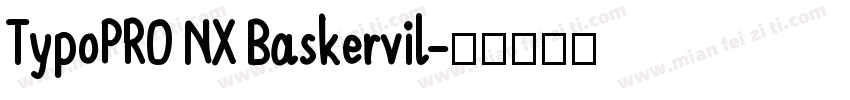 TypoPRO NX Baskervil字体转换